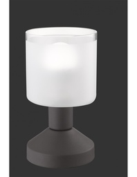 [S-TRIOR59521024] Lampada Da Tavolo Gral Ruggine Led Touch Vetro Satinato Ø9 cm Trio Lighting