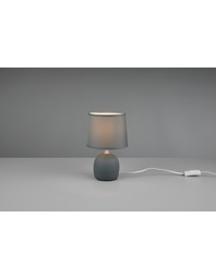 [S-TRIOR50802615] Lampada Da Tavolo Malu 1xE14 Ceramica E Tessuto Verde Ø16 cm Trio Lighting