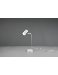 [S-TRIO512400131] Lampada da Tavolo Marley Bianco con Spot Cilindrico H45