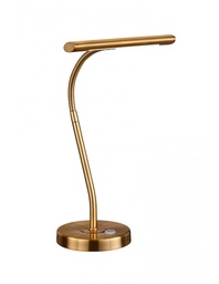 [S-TRIO579790104] Lampada da Scrivania LED Curtis Ottone Braccio Flessibile