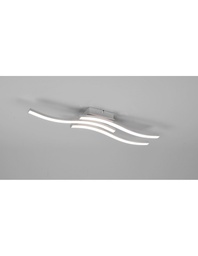 [S-TRIOR62473407] Lampada Soffitto Moderna Bacchette Led 4000k Nichel