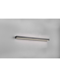 [S-TRIO283919032] Applique Bagno LED Rocco Nero - Doppia Emissione - 13W - IP44