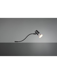 [S-TRIO283400132] Lampada Spot Specchio Giada Orientabile Nero IP44 Trio Lighting
