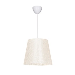 [S-FZ95905] Lampada a sospensione Conic ASZ0778 in tessuto beige