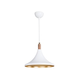 [S-FZ95911] Lampada a sospensione Kano bianco oro ASZ1563