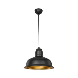 [S-FZ95886] Lampada a sospensione Kumbet MDL3053 metallo nero interno oro