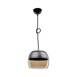 [S-FZ97676] Lampada a sospensione Punto ASZ0857 diffusore bicchiere rovesciato nero