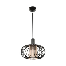 [S-FZ95891] Lampada a sospensione Terla MDL3674 con struttura in ferro e diffusore in vetro