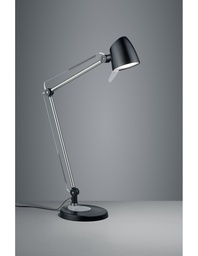 [S-TRIO527690132] Lampada da Scrivania Led 5w Orientabile Rado Nero