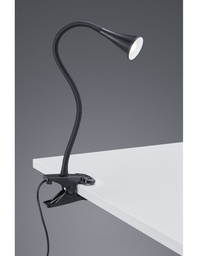 [S-TRIOR22398102] Lampada da Scrivania Led Viper Nero Con Pinza H35 cm Trio Lighting