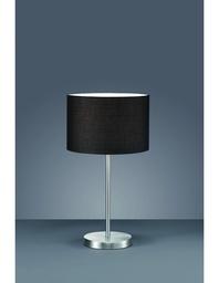 [S-TRIO511100102] Lampada da Tavolo Hotel Metallo Paralume Nero Ø30 cm