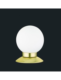 [S-TRIOR52551908] Lampada da Tavolo Princess Oro Sfera Vetro Led Ø10 cm Trio Lighting