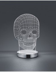 [S-TRIOR52461106] Lampada da Tavolo Skull Led Dimmerabile H21 cm Trio Lighting