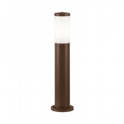 [S-SOV826/36] Lampada da esterno in alluminio pressofuso con diffusore opalino - 180mm x 60mm, IP65 corten