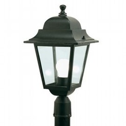 [S-SOV401/06] Lampada da esterno in alluminio pressofuso con diffusori in vetro trasparente nero - Stile e funzionalità per il tuo spazio esterno
