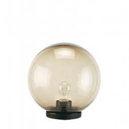 [S-SOV409/06] Lampada da esterno in termoplastico con sfera fumé Ø 20cm nero