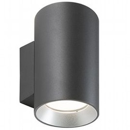 [S-SOV98463/16] Lampada da parete in alluminio pressofuso con diffusori in vetro trasparente - 20W, 2120 lumen, luce calda