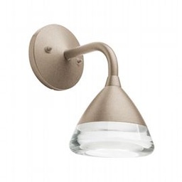 [S-SOV99780/39] Lampada da parete in alluminio pressofuso, diffusore in acrilico, 20W, 1955 lumen, luce naturale tortora