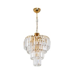 [S-FZ97673] Lampada da soffitto a 3 luci  Miranda MDL3831 vetro e oro