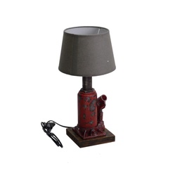 [S-V3717700000] Lampada grigia in resina a forma di cappello cmø22,5h45