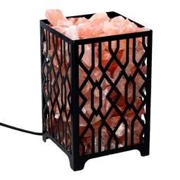 [S-V6911580000] Lampada di sale con ciottoli e attacco 13.1x13.1h20 cm