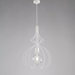[S-BL221-BA] Lampadario moderno bianco urban industrial cm 35