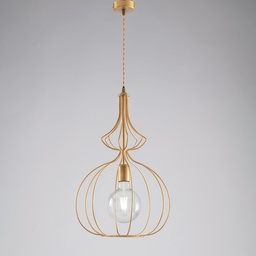 [S-BL221-OR] Lampadario moderno oro urban industrial cm 35