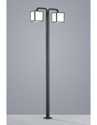 [S-TRIO421560242] Lampione da Giardino 2xE27 Cubango Antracite IP54 Trio Lighting