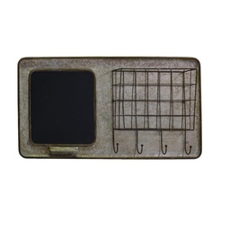 [S-V5921200000] Lavagna Metallo con Appendino 4 Posti Rettangolare 78x12x38.5 cm