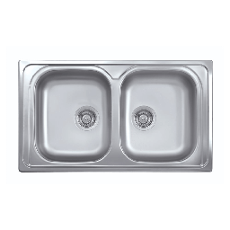 [S-FZ94172] Lavello 86x50 2 vasche SA322
