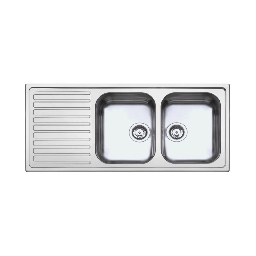 [S-FZ97876] Lavello SAXT333A 116x50 cm 2 vasche sinistro