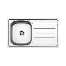 [S-FZ97464] Lavello incasso cucina MP861VDX acciaio 86x50 cm una vasca e gocciolatoio destro
