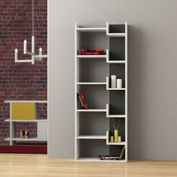 [96969] Libreria Oppa bianco antracite