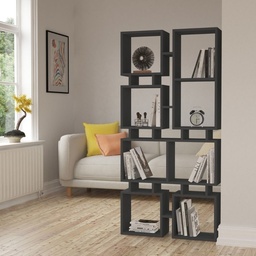 [S-FZ96979] Libreria bifacciale Rail  antracite 79x166,5