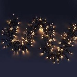 [S-V6057830000] Luce filo verde con 192 miniled 3mm bianco e controller - Dimensioni 150xh200