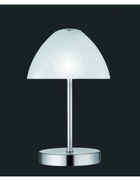 [S-TRIOR52021107] Lumetto Led Queen Dimmerabile Nichel Paralume Vetro Alabastro Trio Lighting