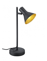 [S-TRIOR50161002] Lumetto Minimal Paralume Conico 1xE14 Nero e Oro