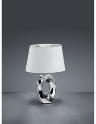[S-TRIOR50511089] Lumetto Moderno Ceramica Argento Taba H33 cm Trio Lighting