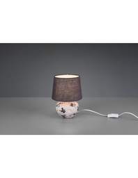 [S-TRIOR50951811] Lumetto Moderno Ceramica Bianca E Grigia Bay Ø18 cm Trio Lighting