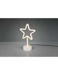 [S-TRIOR55230101] Lumetto Stella Lampada Da Tavolo Star Led Giallo H30 cm Bianco Trio Lighting