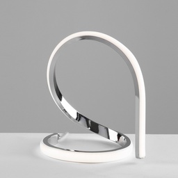 [S-BL239-LCR] Lumetto in metallo e alluminio Cromo Lucido LED Integrato 21x h20 cm