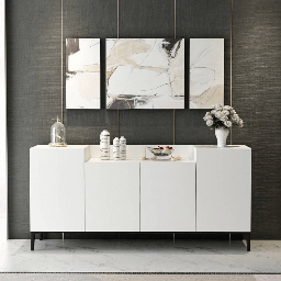 [99595] Madia Ellaria 4 ante bianca 160x42x75h