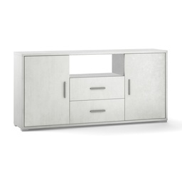 [S-ODB802OSOSK] Madia due ante due cassetti Bianco Ossido 174x41x h84 cm