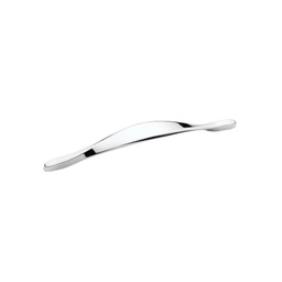[S-FZ93856] Maniglia cromata per mobile Lemos y1513160, Finitura cromata, Interasse 160 mm