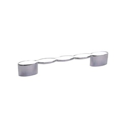 [S-FZ93861] Maniglia cromata per mobile Zincir y824 Finitura cromata, Interasse 160 mm