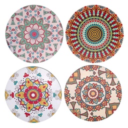 [S-V1307240000] Mattonella legno assortiti crema tondo ø20x0,5 - Confezione 4pz