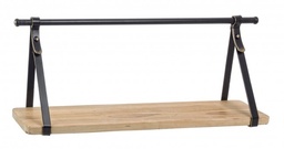 [S-B0183460] Mensola Jerrod in Acciaio Verniciato e Legno di Abete