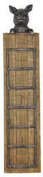 [S-V9109290000] Mensola con maialino cm. 23 x 11 h 104