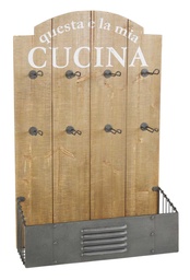 [S-V9109250000] Mensola da cucina elegante e pratica - 46 x 18 x 71 cm