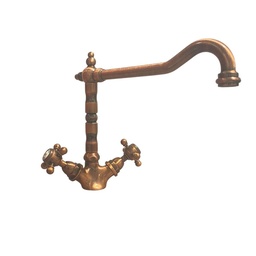 [84131] Miscelatore da cucina bicomando rame antico 27RA570B